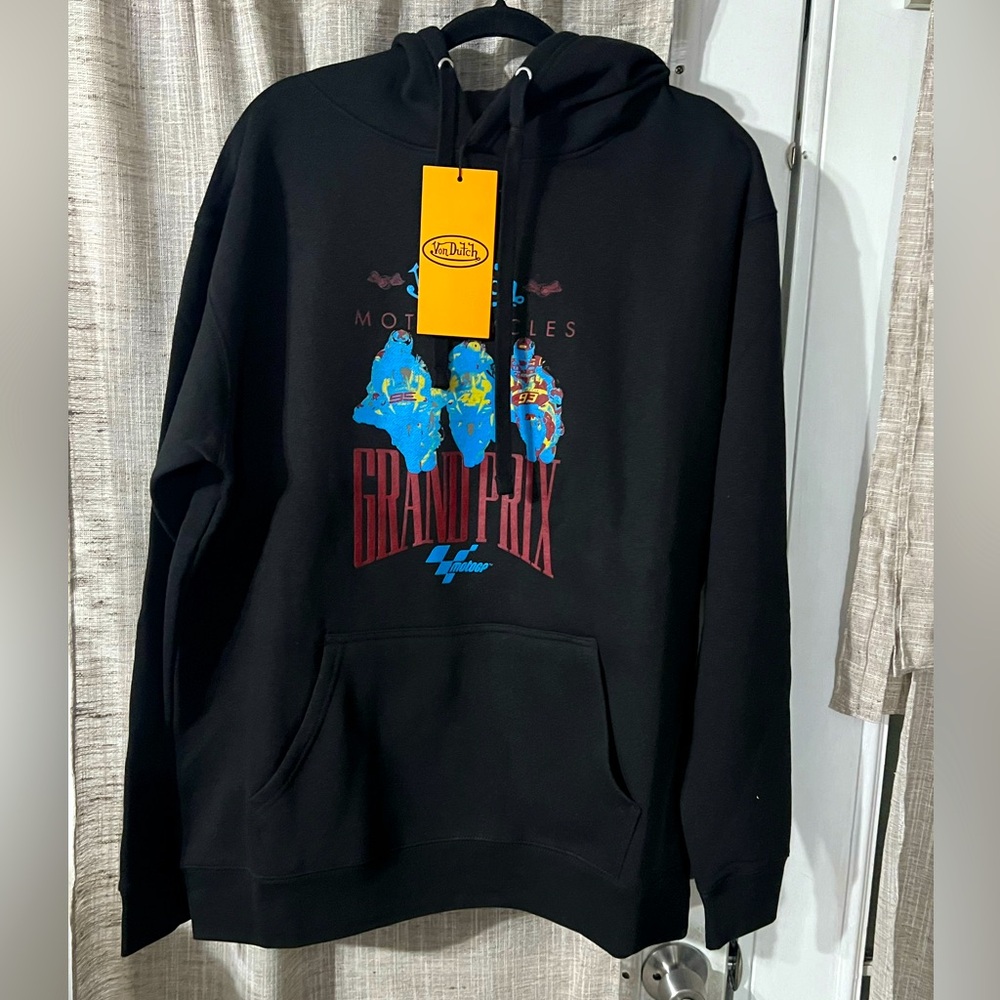 NWT Grand Prix MGP x VD Hoodie Black/Red/Blue size XL